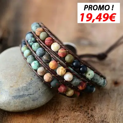 Bracelet D’energie En Jaspe Naturel