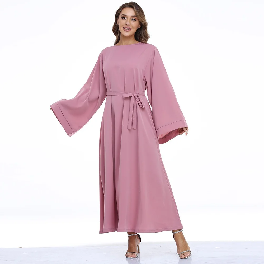 Abaya-Robe Longue avec Ceinture, Mode Africaine et Hijab - image de produit 10