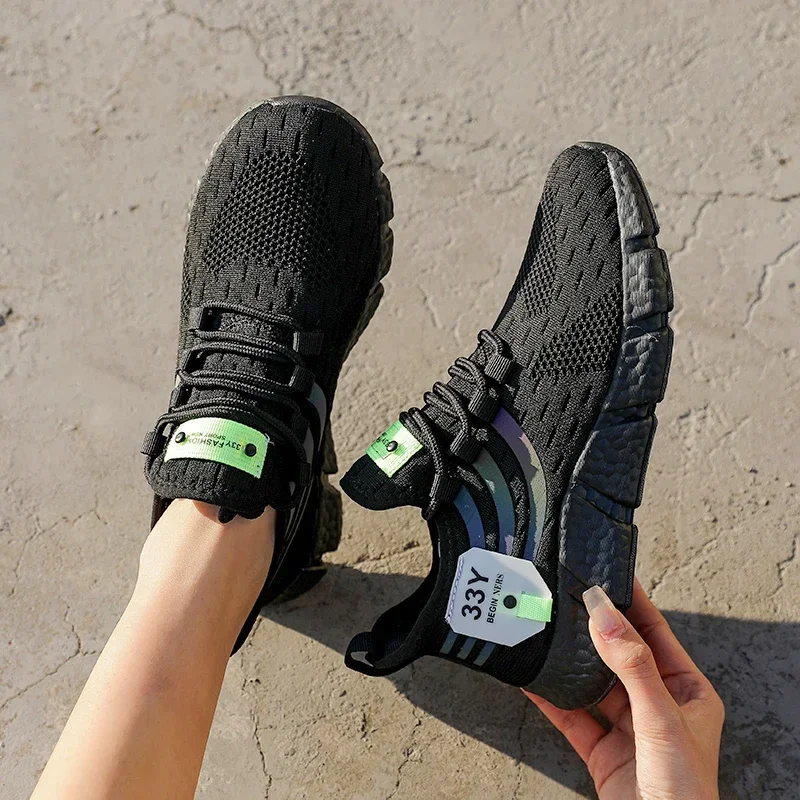 Baskets légères pour femmes, chaussures de sport respirantes - image de produit 3